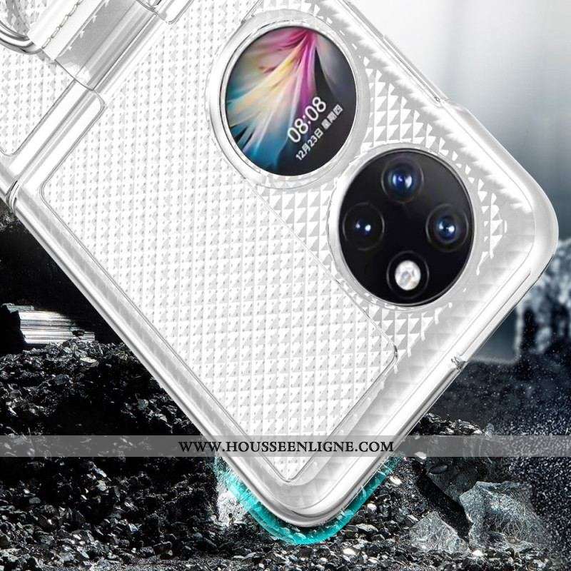 Coque Huawei P50 Pocket Anneau en Métal Color