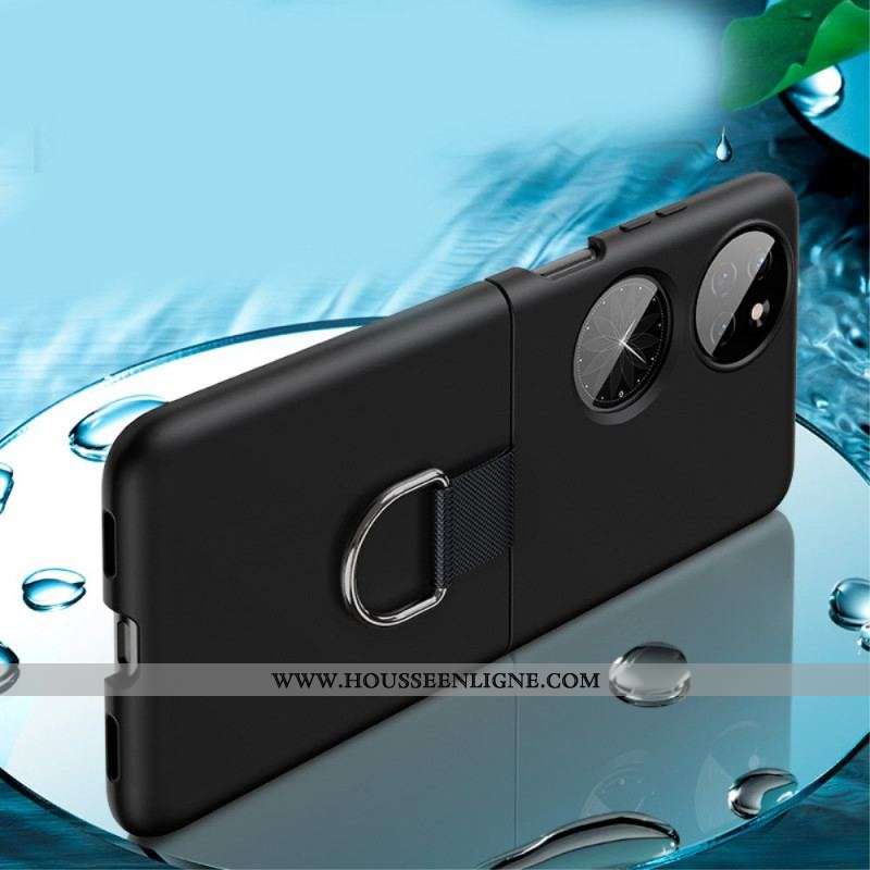 Coque Huawei P50 Pocket Anneau en Métal