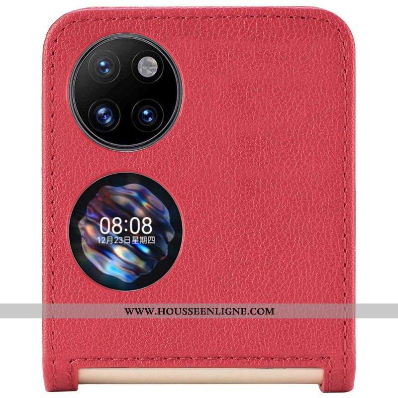 Coque Huawei P50 Pocket Texture Cuir Porte Carte