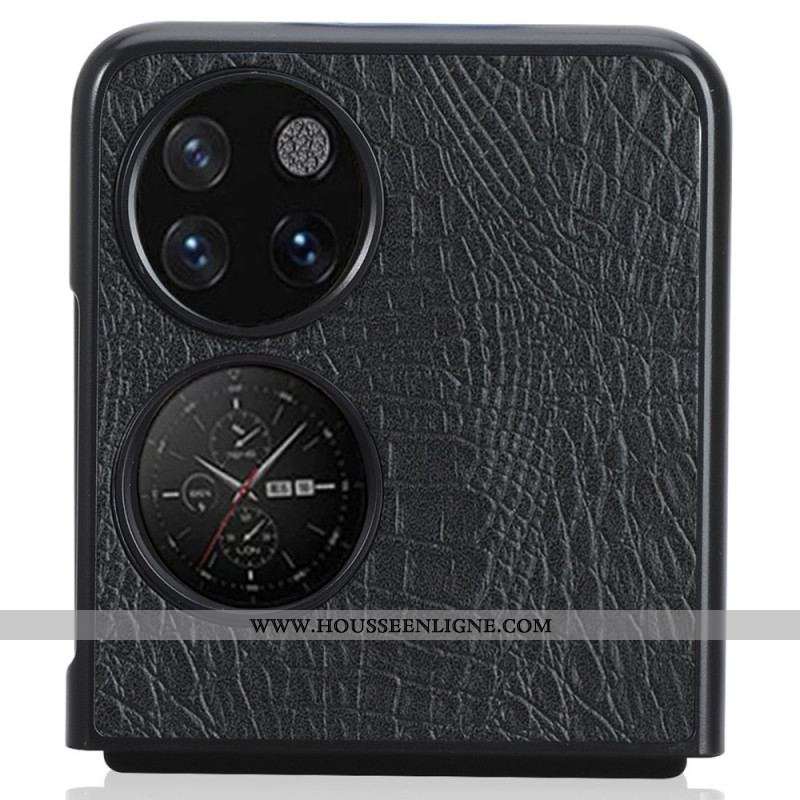 Coque Huawei P50 Pocket Texture Peau de Crocodile
