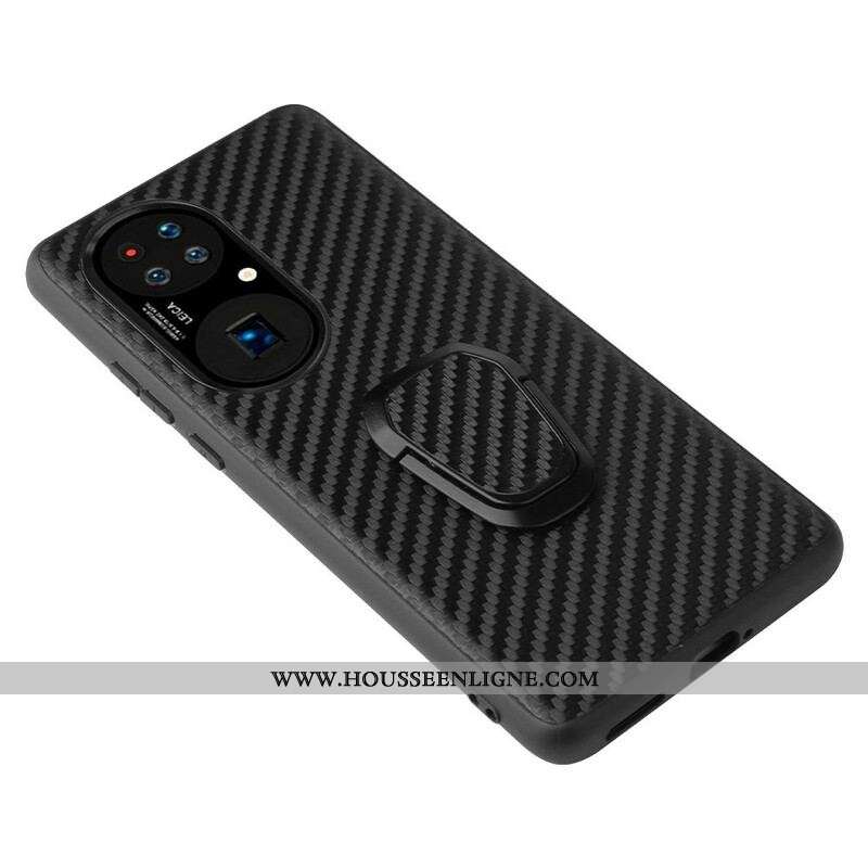 Coque Huawei P50 Pro Style Léopard Anneau-Support