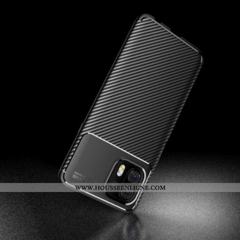 Coque Motorola Edge 20 Lite Flexible Texture Fibre Carbone