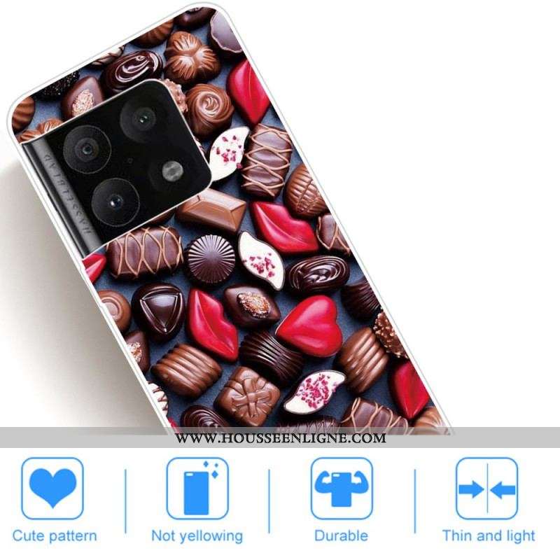 Coque OnePlus 10 Pro 5G Flexible Chocolat