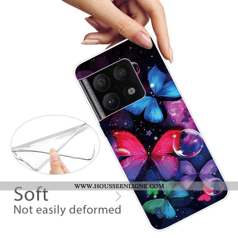Coque OnePlus 10 Pro 5G Flexible Papillons