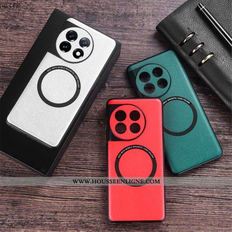 Coque OnePlus 11 5G Simili Cuir Compatible Magsafe