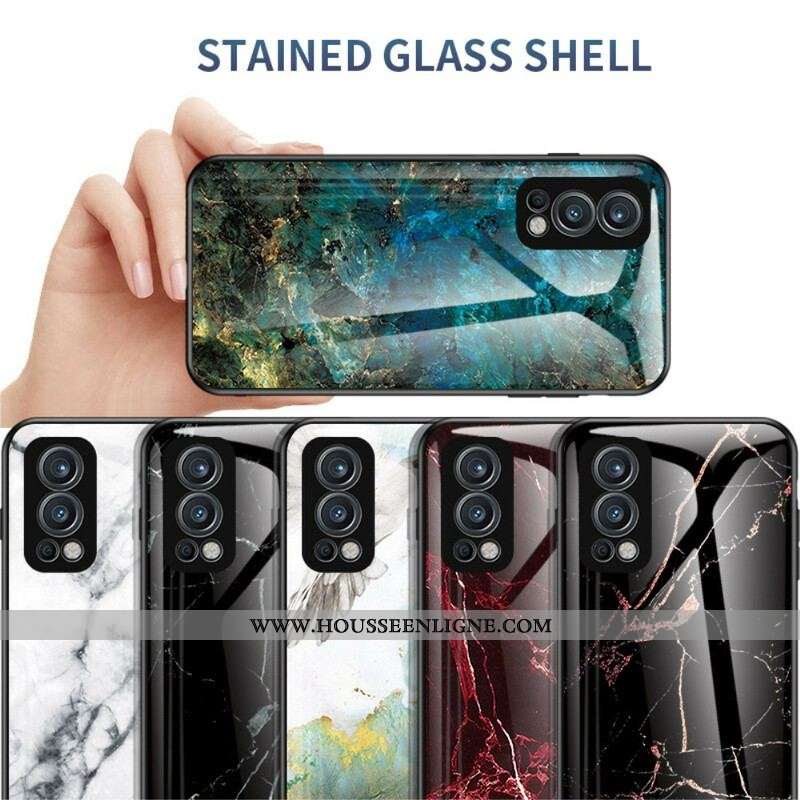 Coque OnePlus Nord 2 5G Verre Trempé Marble Colors