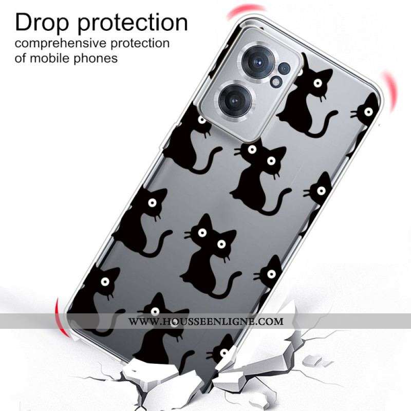 Coque OnePlus Nord CE 2 5G Chats Noirs