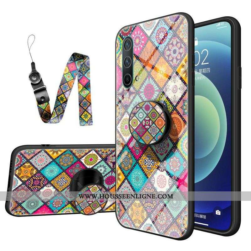 Coque OnePlus Nord CE 5G Support Magnétique Patchwork