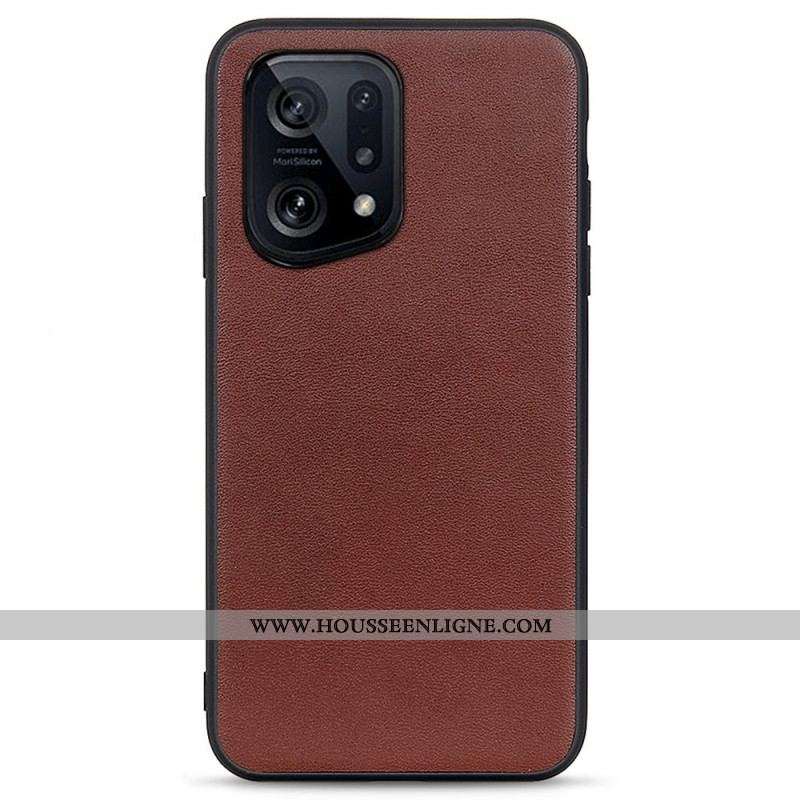Coque Oppo Find X5 Cuir