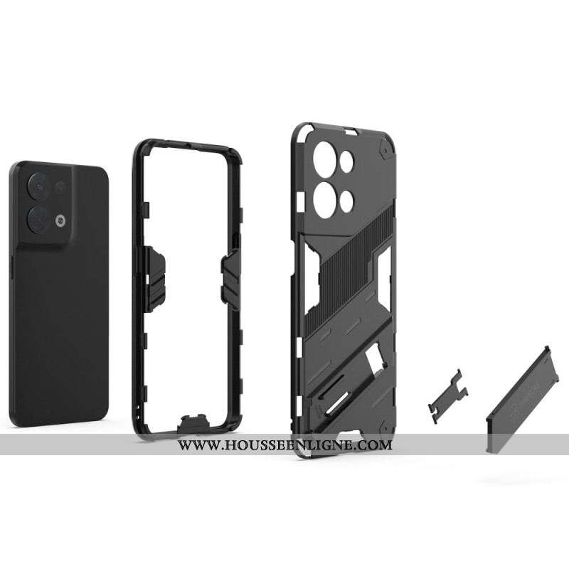 Coque Oppo Reno 8 Support Amovible Deux Positions Mains Libres