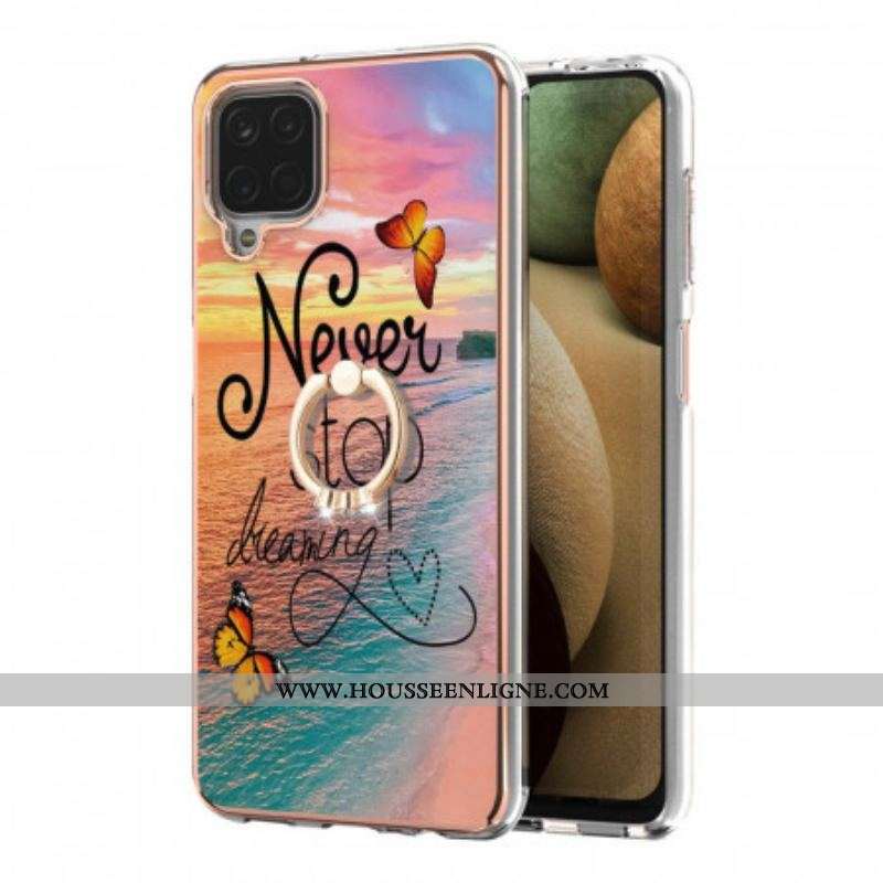 Coque Samsung Galaxy A12 / M12 Anneau-Support Never Stop Dreaming