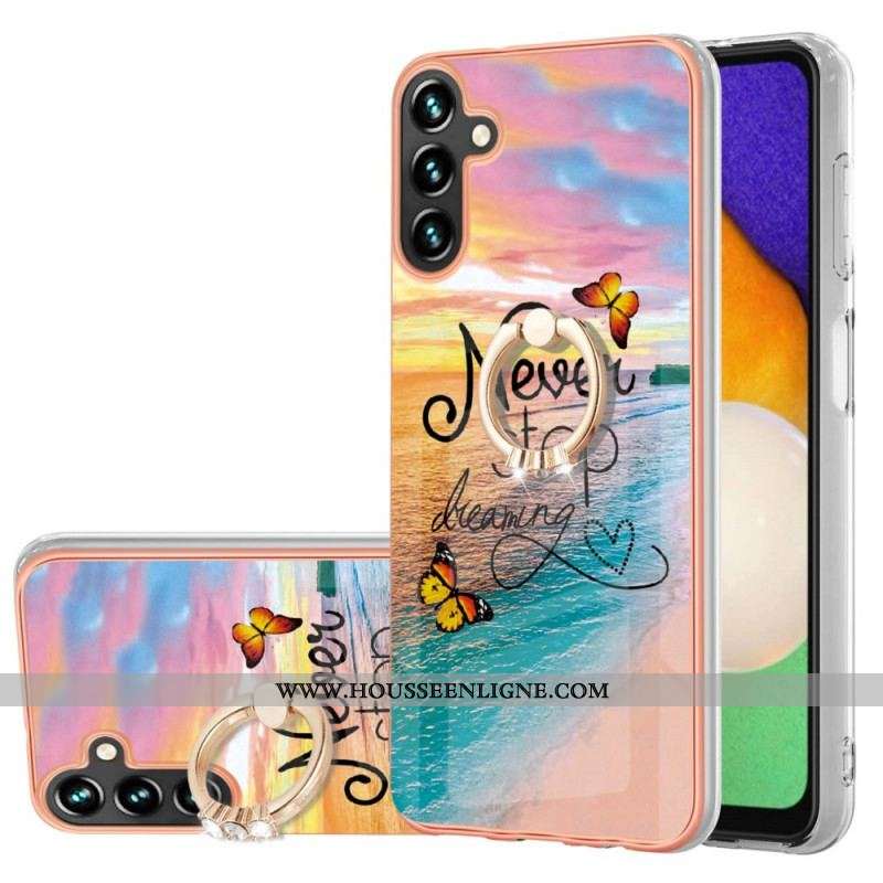 Coque Samsung Galaxy A13 5G / A04s Anneau-Support Never Stop Dreaming