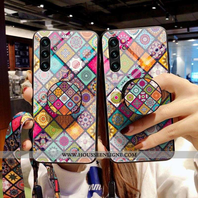 Coque Samsung Galaxy A13 5G / A04s Support Magnétique Patchwork