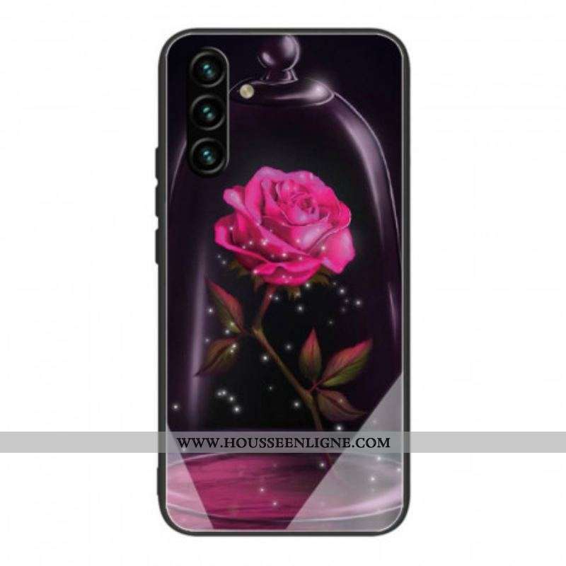 Coque Samsung Galaxy A13 5G / A04s Verre Trempé Rose Magique