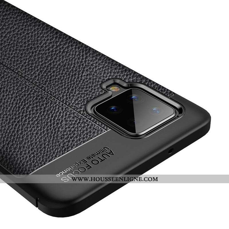 Coque Samsung Galaxy A42 5G Effet Cuir Litchi Double Line