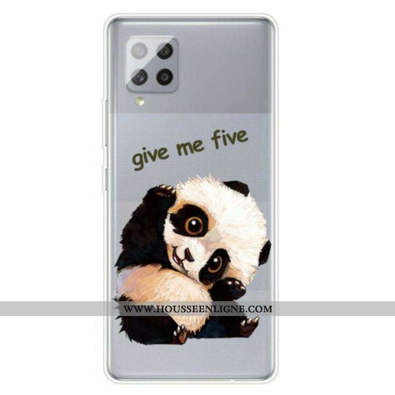 Coque Samsung Galaxy A42 5G Transparente Panda Give Me Five