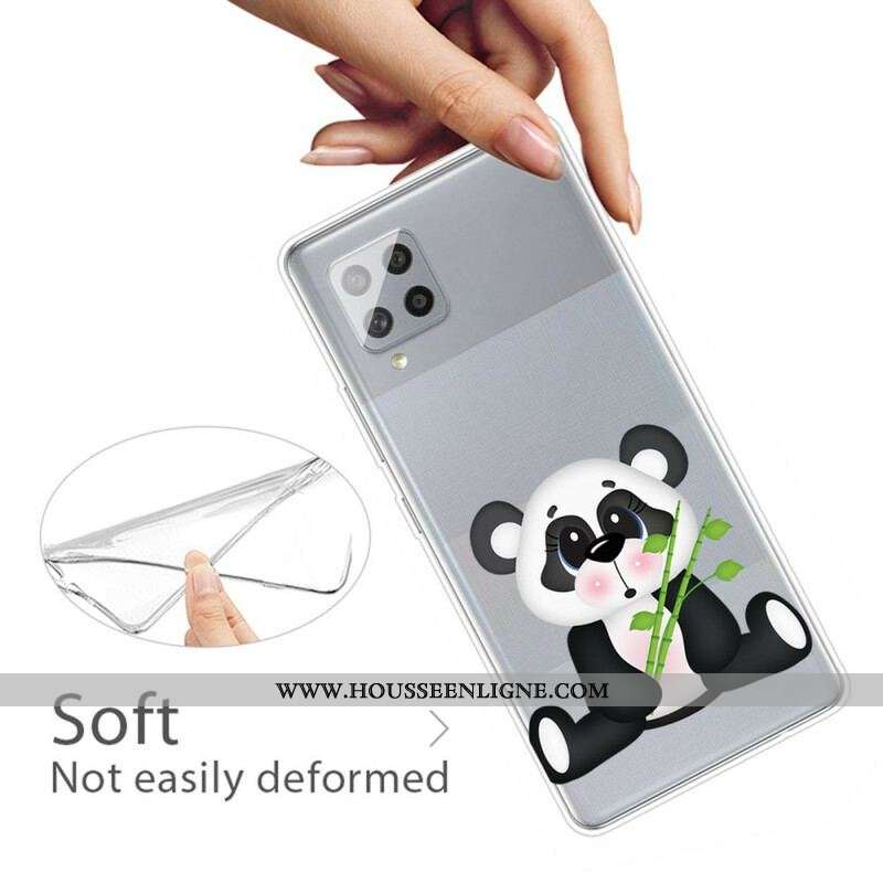 Coque Samsung Galaxy A42 5G Transparente Panda Triste