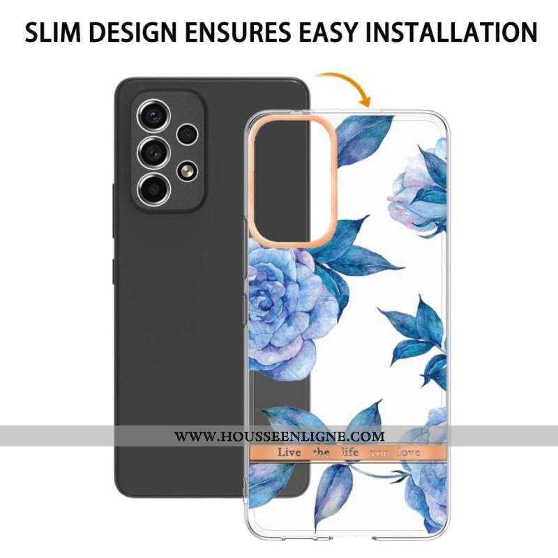 Coque Samsung Galaxy A53 5G Transparente Florale