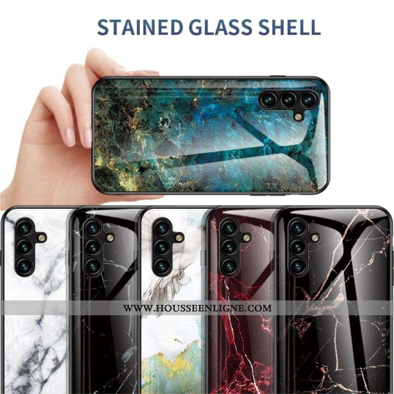 Coque Samsung Galaxy A54 5G Verre Trempé Marble Colors