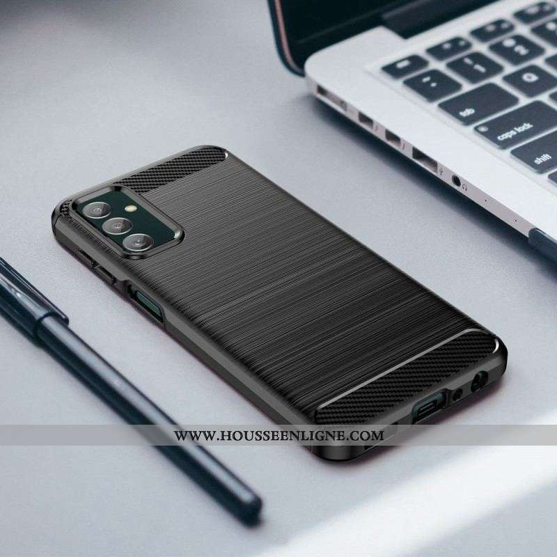 Coque Samsung Galaxy M13 Fibre Carbone Brossée