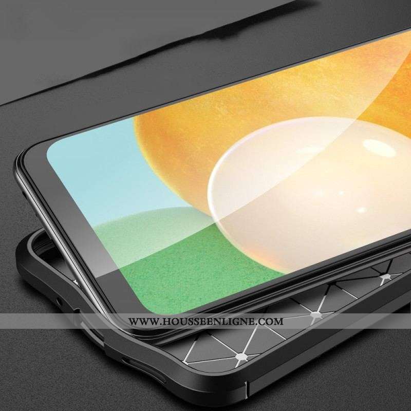 Coque Samsung Galaxy M52 5G Effet Cuir Litchi Double Line