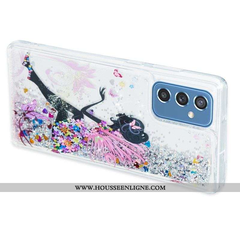 Coque Samsung Galaxy M52 5G Princesse Paillettes