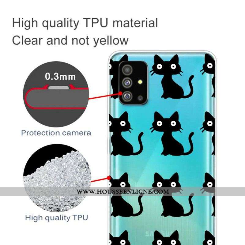 Coque Samsung Galaxy S20 Plus / S20 Plus 5G Multiples Chats Noirs