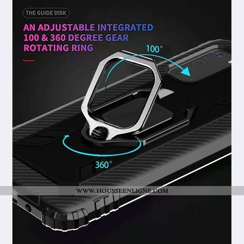 Coque Samsung Galaxy S20 Ultra Ring et Fibre Carbone