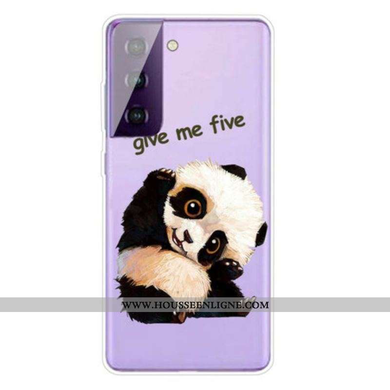 Coque Samsung Galaxy S21 5G Panda Give Me Five