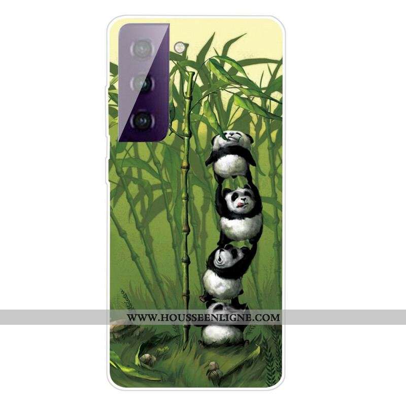 Coque Samsung Galaxy S21 5G Tas de Pandas