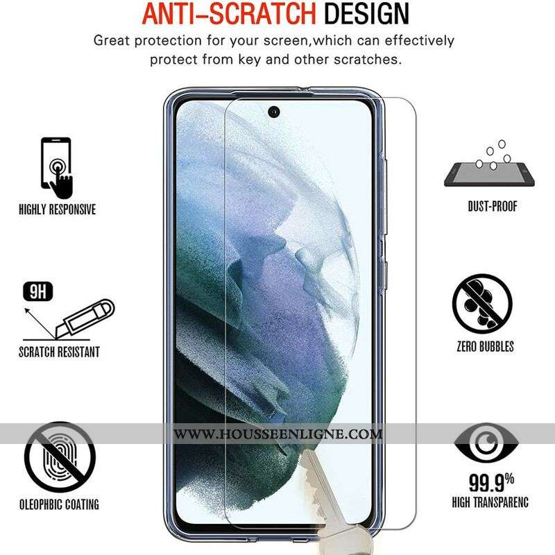 Coque Samsung Galaxy S21 FE Coque et Verre Trempé Écran
