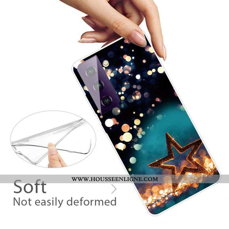 Coque Samsung Galaxy S21 FE Flexible Étoile