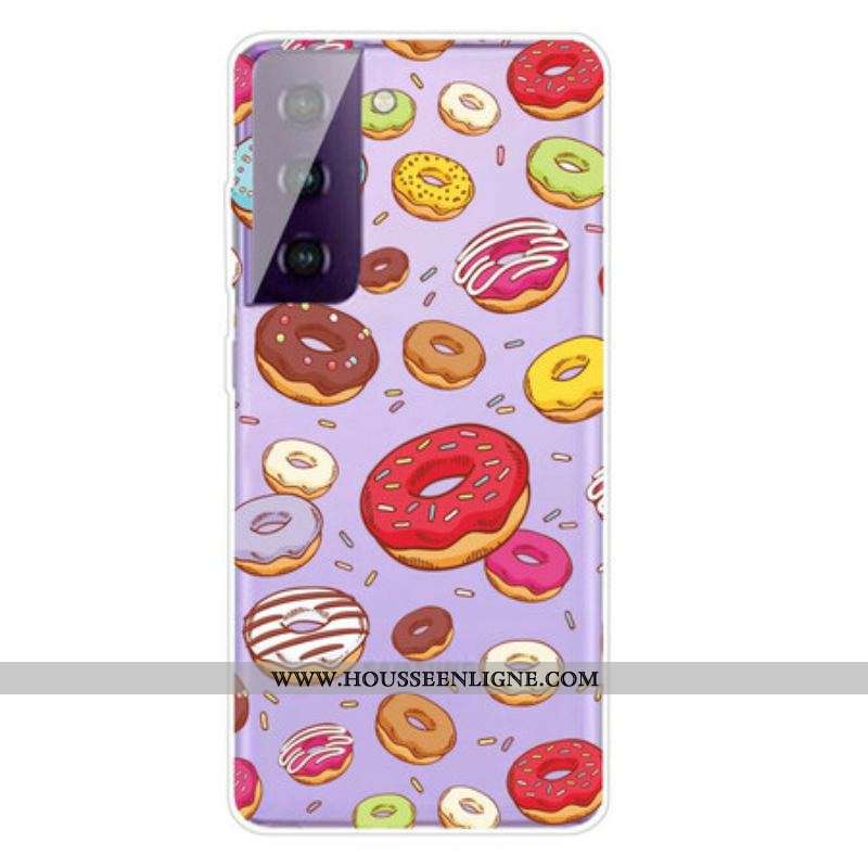 Coque Samsung Galaxy S21 FE love Donuts