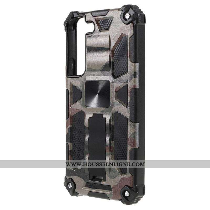 Coque Samsung Galaxy S22 5G Camouflage Support Amovible