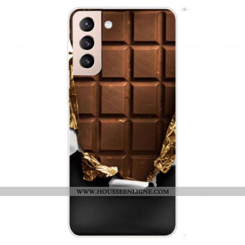 Coque Samsung Galaxy S22 5G Flexible Chocolat