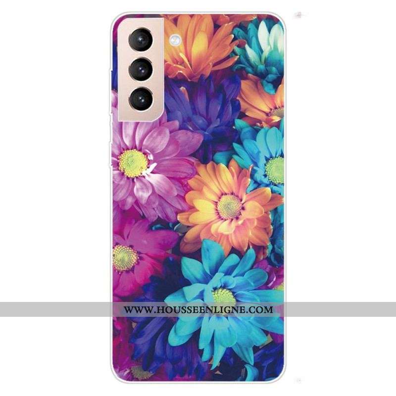 Coque Samsung Galaxy S22 5G Flexible Fleurs