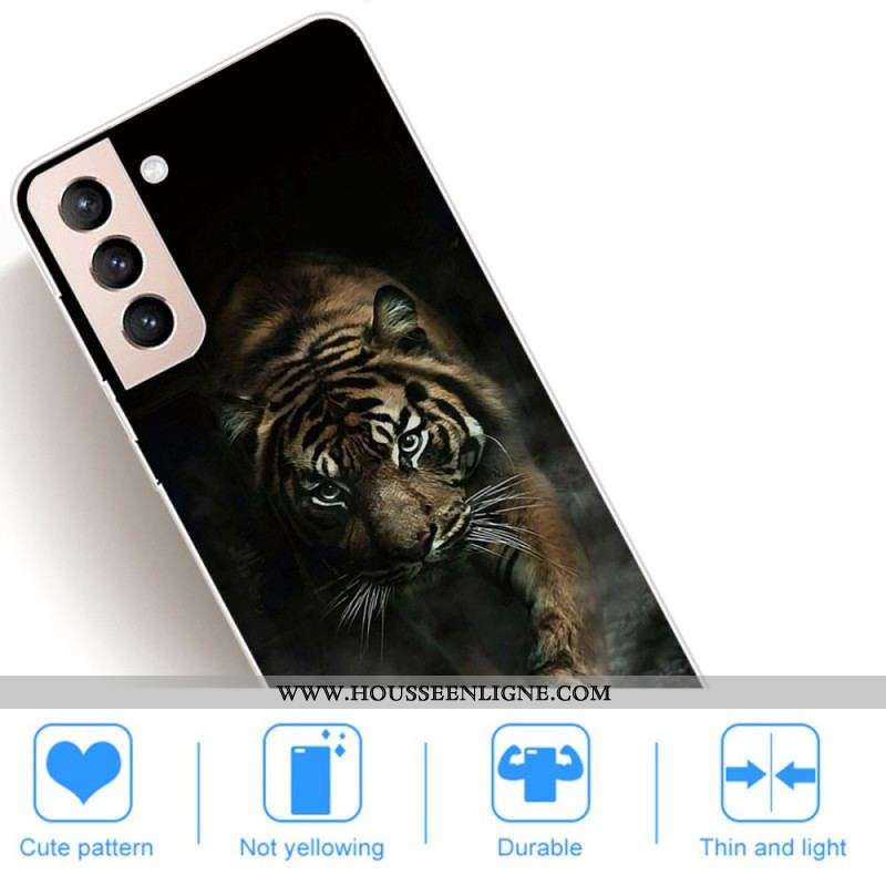 Coque Samsung Galaxy S22 5G Flexible Tigre