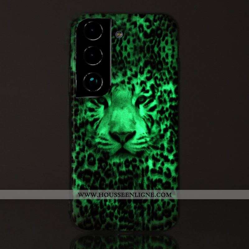 Coque Samsung Galaxy S22 5G Leopard Fluorescente