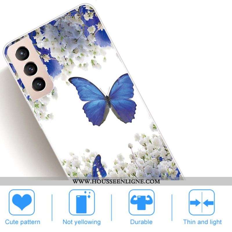 Coque Samsung Galaxy S22 5G Papillons Design