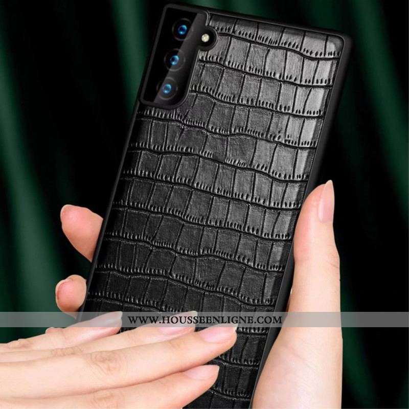 Coque Samsung Galaxy S22 5G SULADA Effet Peau Crocodile