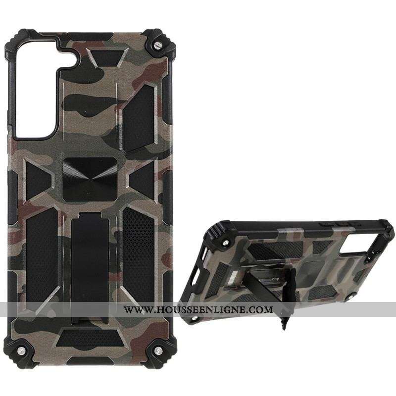 Coque Samsung Galaxy S22 Plus 5G Camouflage Support Amovible