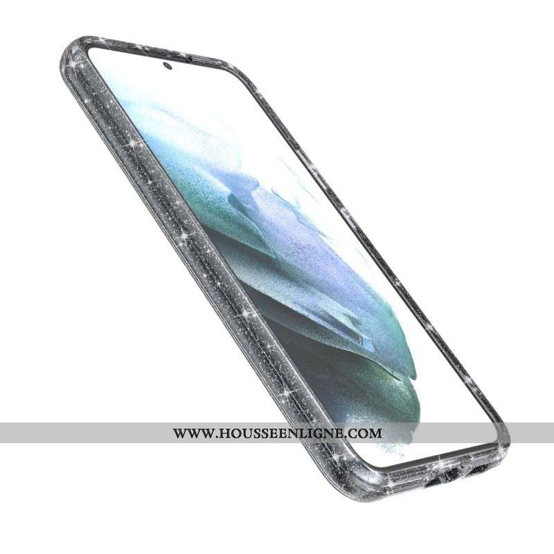 Coque Samsung Galaxy S22 Plus 5G Transparente Paillettes