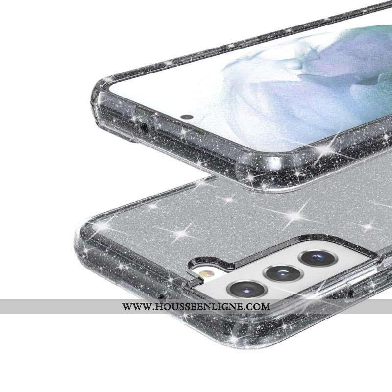 Coque Samsung Galaxy S22 Plus 5G Transparente Paillettes