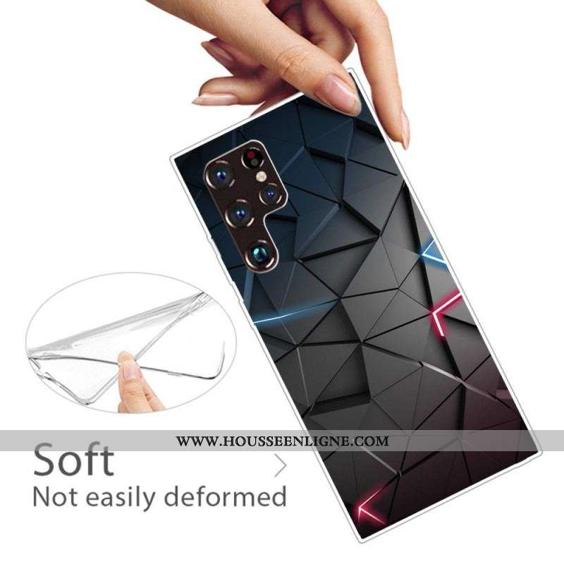Coque Samsung Galaxy S22 Ultra 5G Flexible Géométrie