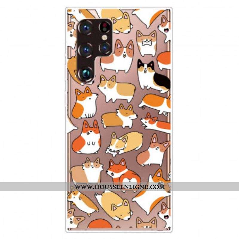 Coque Samsung Galaxy S22 Ultra 5G Multiples Chiens