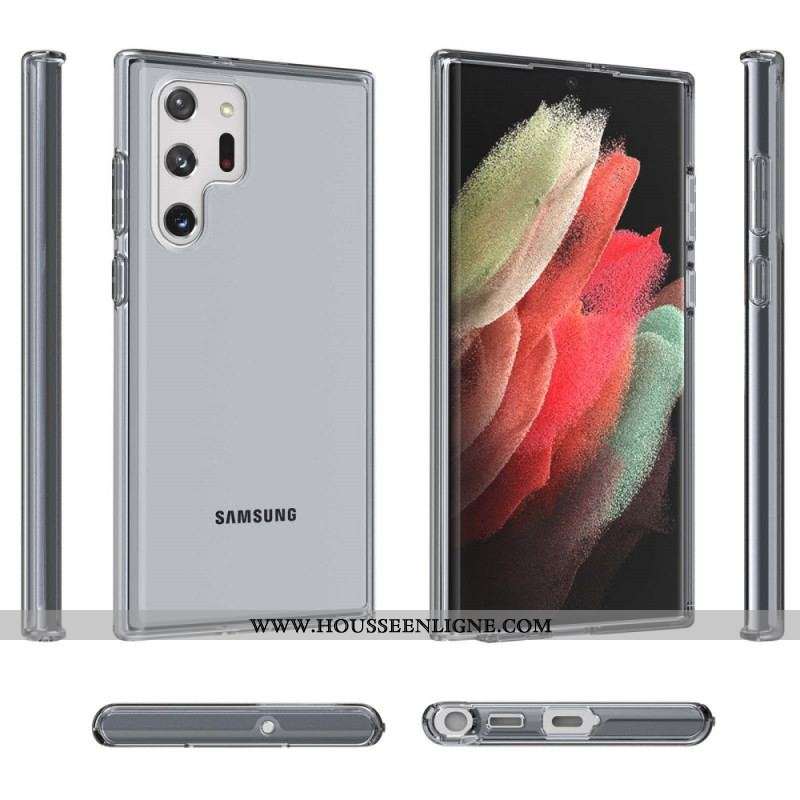 Coque Samsung Galaxy S22 Ultra 5G Transparente Hybride Colorée