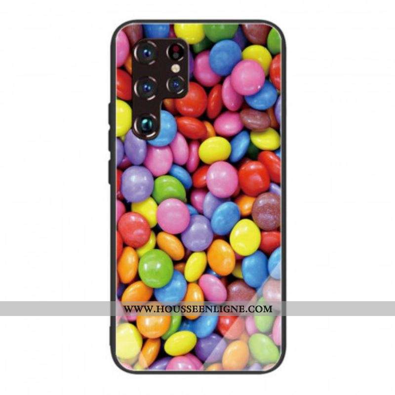 Coque Samsung Galaxy S22 Ultra 5G Verre Trempé Bonbons