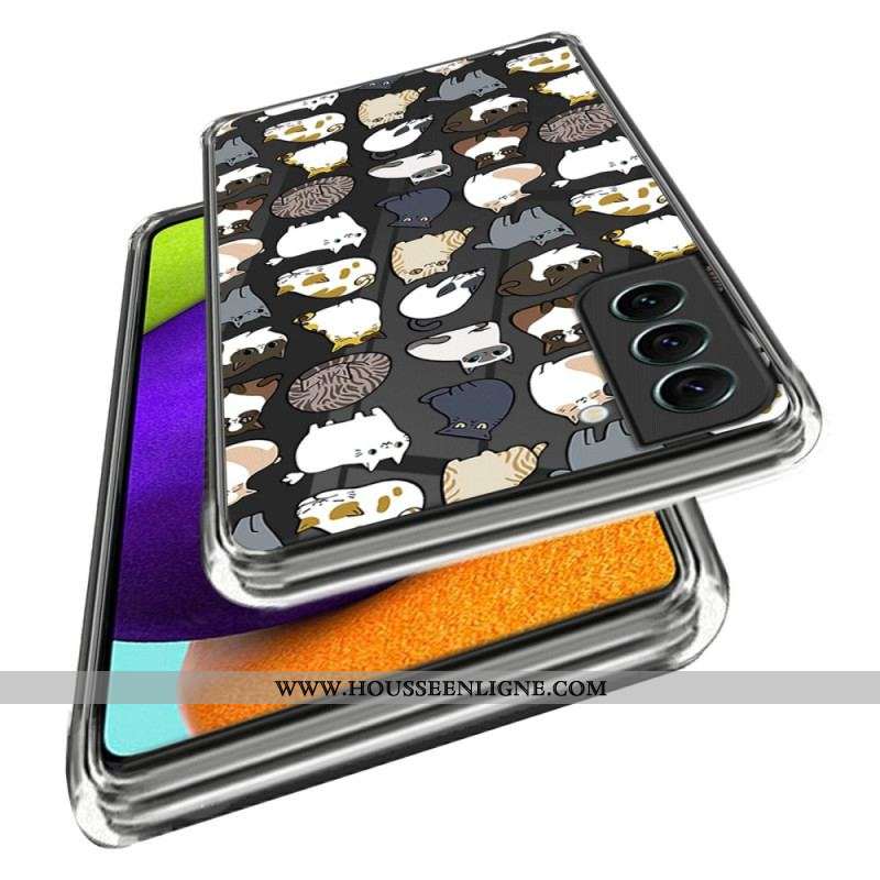 Coque Samsung Galaxy S23 Plus 5G Transparente Multiples Chats