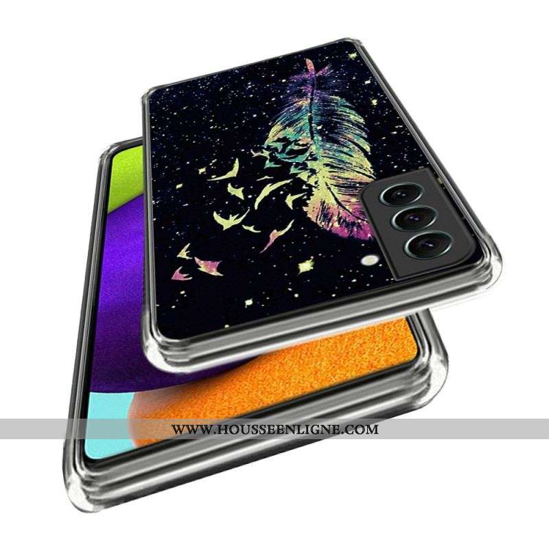 Coque Samsung Galaxy S23 Ultra 5G Plume Colorée