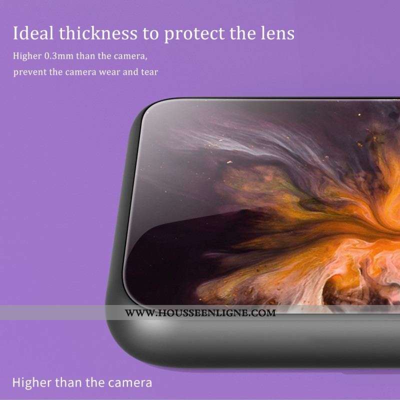 Coque Samsung Galaxy S23 Ultra 5G Verre Trempé Marble Colors